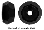 Flat backed rond